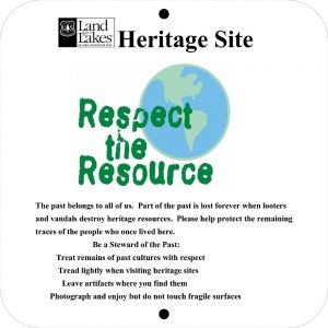 Respect the Resource sign.